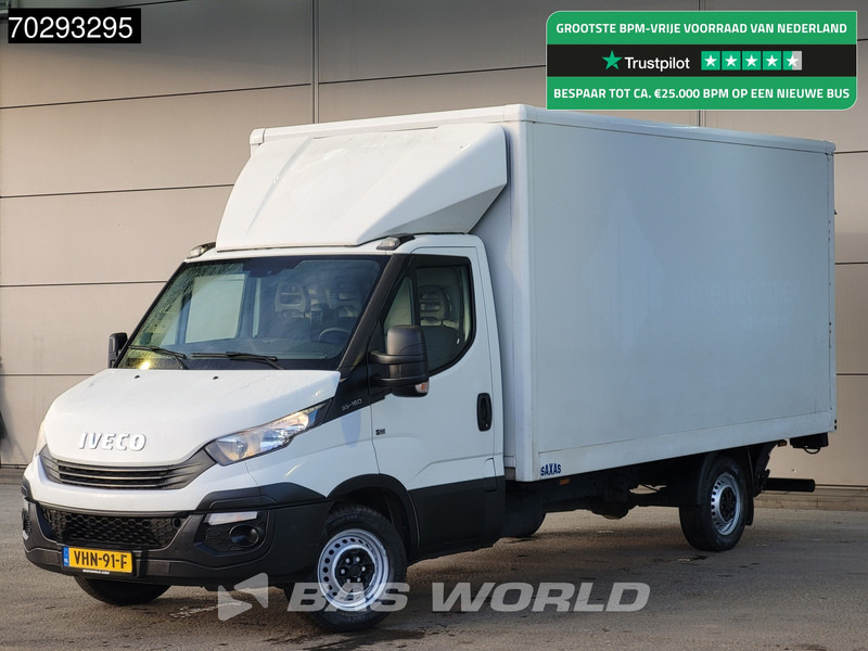 Box van Iveco Daily 35S16 Laadklep 3,5t Trekhaak Bakwagen Airco Euro6 Meubelbak Koffer 19m3 Airco Trekhaak: picture 1