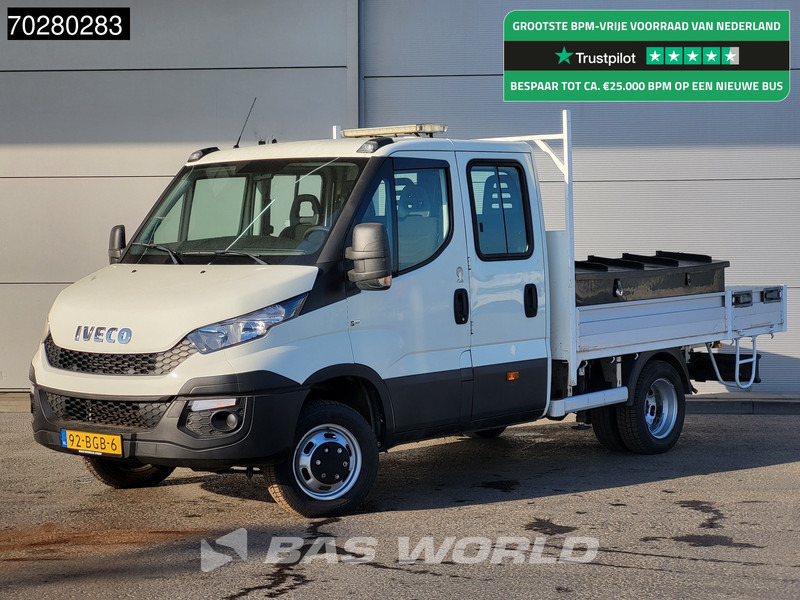 Iveco Daily 50C17 3,0L Automaat 170PK HIAB 017T-2 DC Open laadbak Dubbellucht Airco Euro6 Pickup Crane Kraanwagen Kranwagen Pritsche Airco D - Flatbed van: picture 1 Iveco Daily 50C17 3,0L Automaat 170PK HIAB 017T-2 DC Open laadbak Dubbellucht Airco Euro6 Pickup Crane Kraanwagen Kranwagen Pritsche Airco D - Flatbed van: picture 1