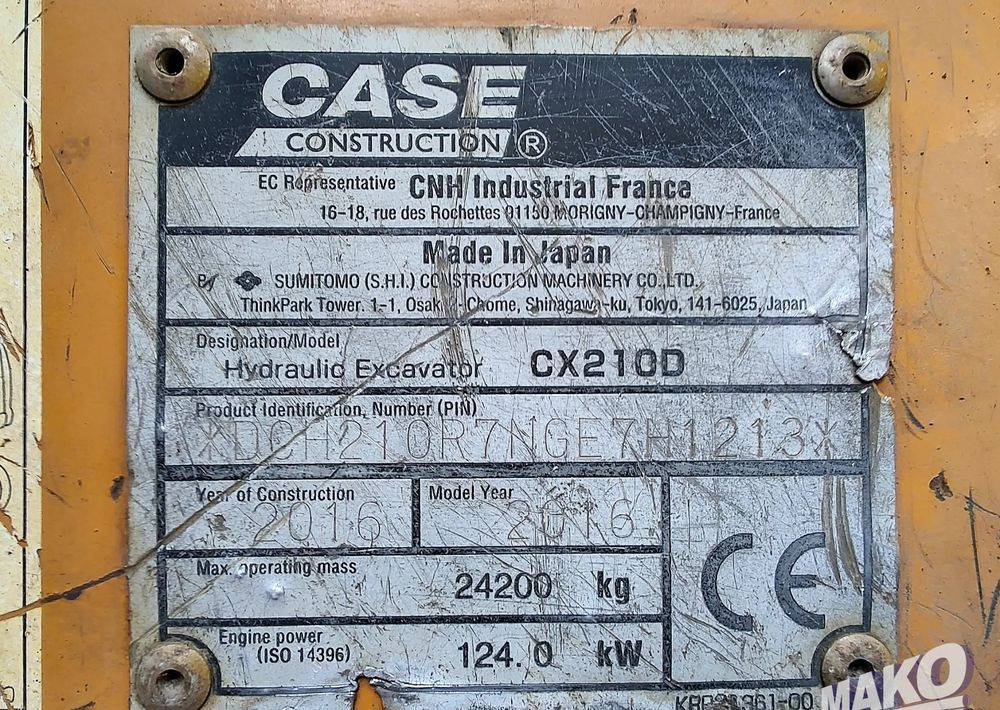 Crawler excavator Komatsu CX 210 D: picture 10