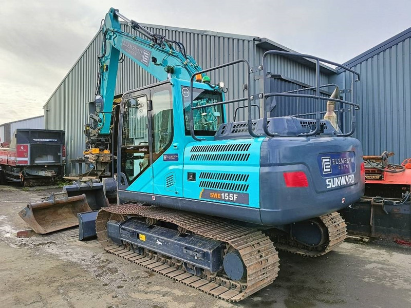 Sunward SWE 155 F + tilt rotator engcon oilquick - Crawler excavator: picture 5 Sunward SWE 155 F + tilt rotator engcon oilquick - Crawler excavator: picture 5