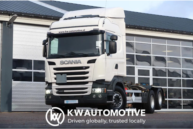 Scania R450 6X2/ HOOKLIFT 20T/ RETARDER/ LIFT/ - Cable system truck: picture 1 Scania R450 6X2/ HOOKLIFT 20T/ RETARDER/ LIFT/ - Cable system truck: picture 1