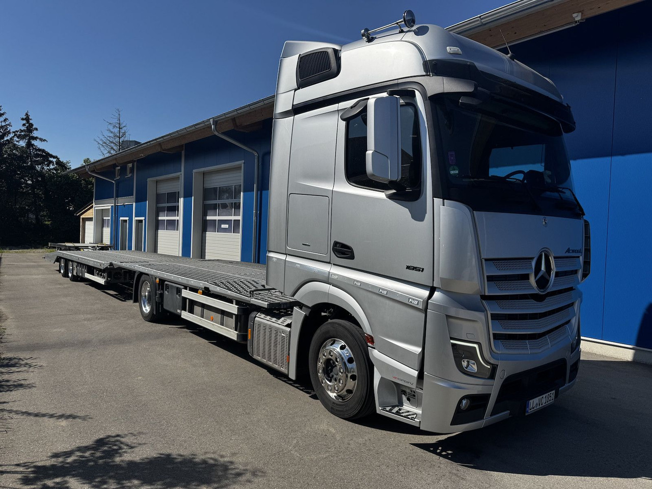 Mercedes-Benz Actros L 1851 FVG Autotransporter + Hänger - Autotransporter truck: picture 1 Mercedes-Benz Actros L 1851 FVG Autotransporter + Hänger - Autotransporter truck: picture 1
