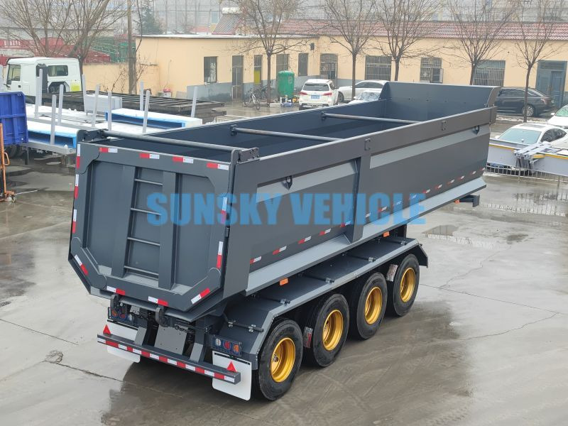 SUNSKY 4-Axle Dump Semi-trailer - Tipper semi-trailer: picture 2 SUNSKY 4-Axle Dump Semi-trailer - Tipper semi-trailer: picture 2