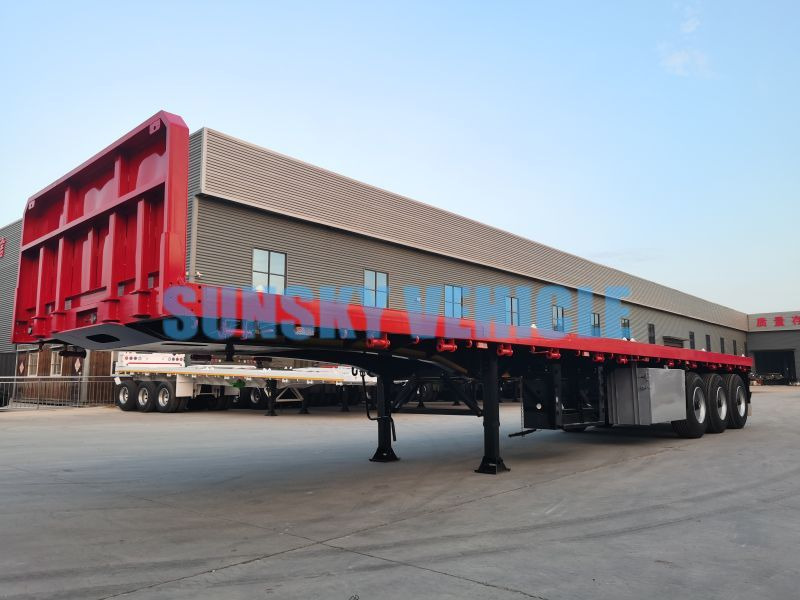 SUNSKY Flatbed Trailer with henred type axles and suspension - Dropside/ Flatbed semi-trailer: picture 5 SUNSKY Flatbed Trailer with henred type axles and suspension - Dropside/ Flatbed semi-trailer: picture 5