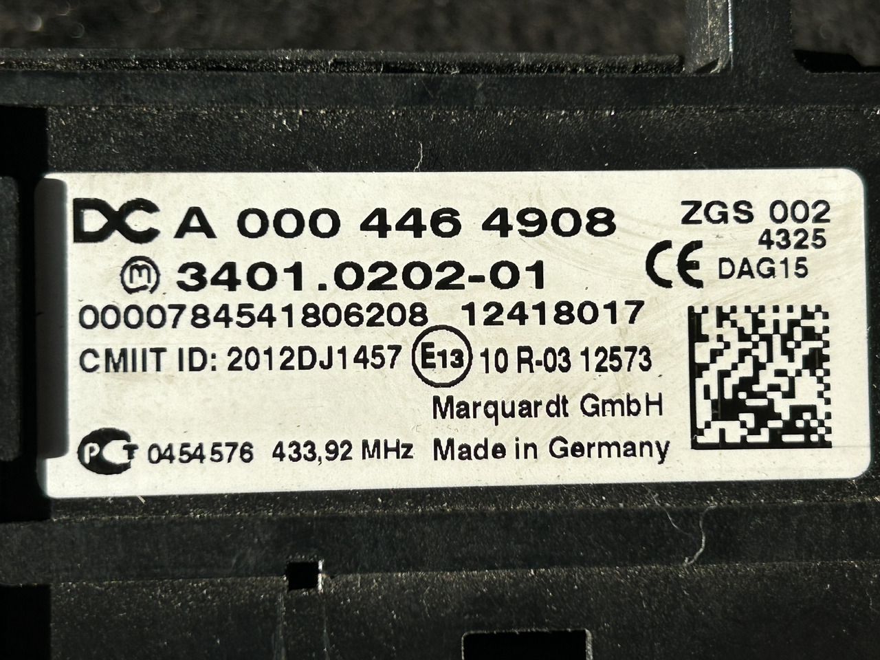 MERCEDES-BENZ ACTROS MP4 START/STOP IGNITION SWITCH - Dashboard for Truck: picture 5 MERCEDES-BENZ ACTROS MP4 START/STOP IGNITION SWITCH - Dashboard for Truck: picture 5