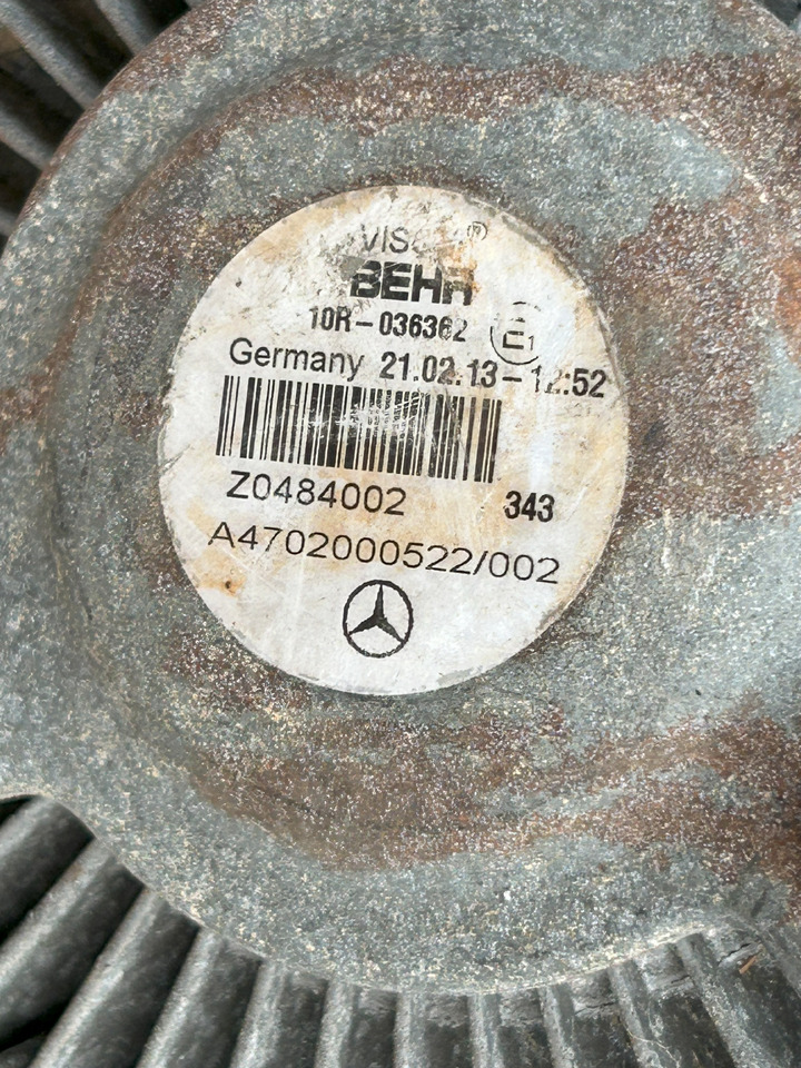 MERCEDES-BENZ VISCOT CLUTCH + FAN ACTROS MP4 - Fan for Truck: picture 2 MERCEDES-BENZ VISCOT CLUTCH + FAN ACTROS MP4 - Fan for Truck: picture 2