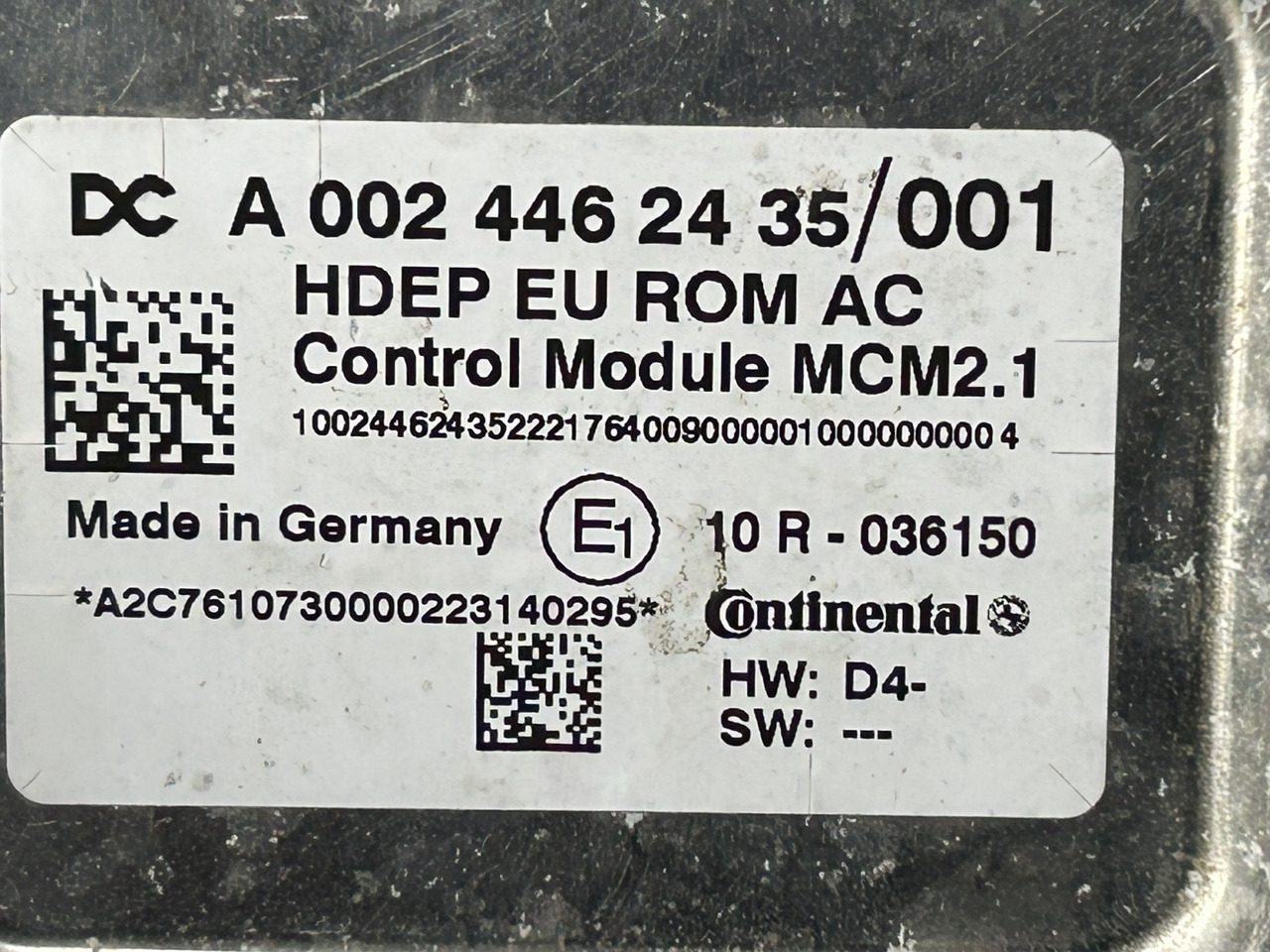 MERCEDES MCM 2.1 ACTROS MP4 OM 470 - ECU for Truck: picture 3 MERCEDES MCM 2.1 ACTROS MP4 OM 470 - ECU for Truck: picture 3