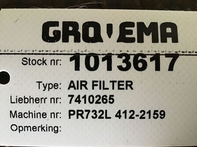 Liebherr Air Filter - Air filter: picture 4 Liebherr Air Filter - Air filter: picture 4