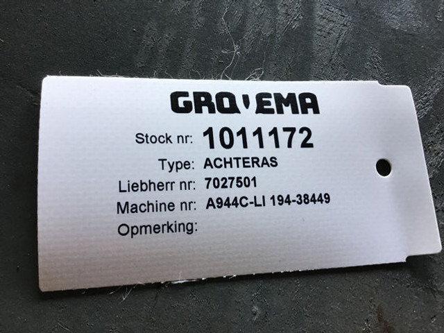 Axle and parts Liebherr Axle: picture 12
