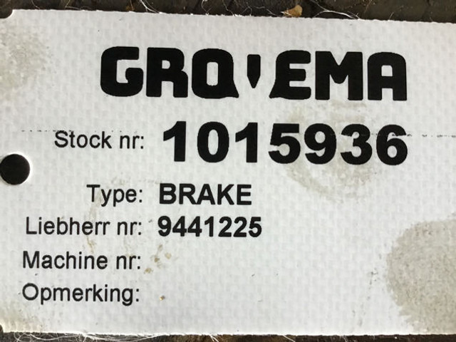Liebherr Brake Housing - Brake disc: picture 1 Liebherr Brake Housing - Brake disc: picture 1