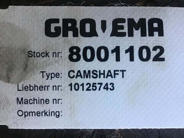 Camshaft Liebherr Camshaft: picture 6