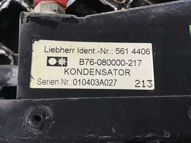 A/C part Liebherr Capacitor Unit: picture 7