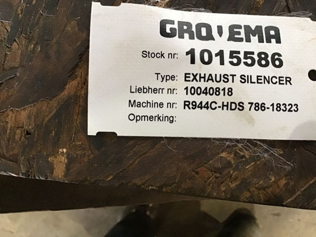 Liebherr Exhaust Silencer - Muffler: picture 3 Liebherr Exhaust Silencer - Muffler: picture 3