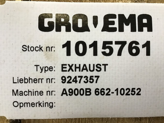 Liebherr Exhaust Silencer - Muffler: picture 1 Liebherr Exhaust Silencer - Muffler: picture 1