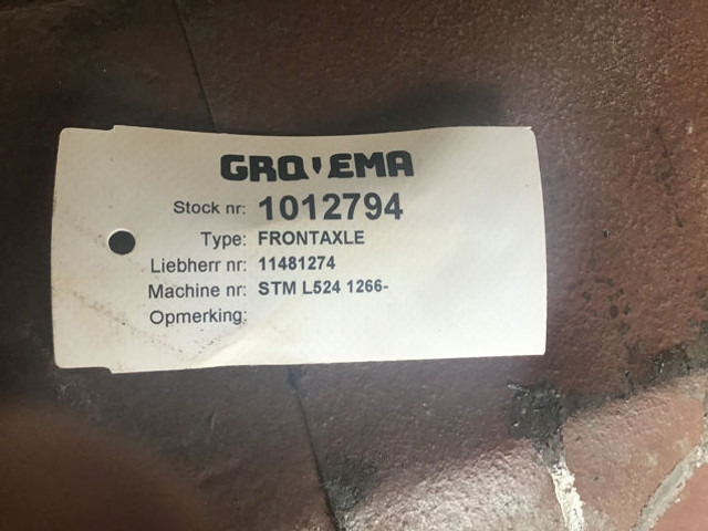 Axle and parts Liebherr Frontaxle: picture 8