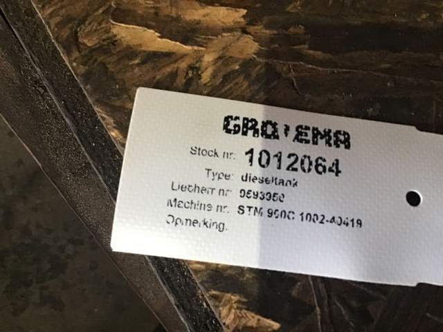 Liebherr Fuel Tank - Fuel tank: picture 4 Liebherr Fuel Tank - Fuel tank: picture 4