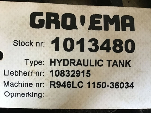 Hydraulic tank Liebherr Hydraulic Tank: picture 8