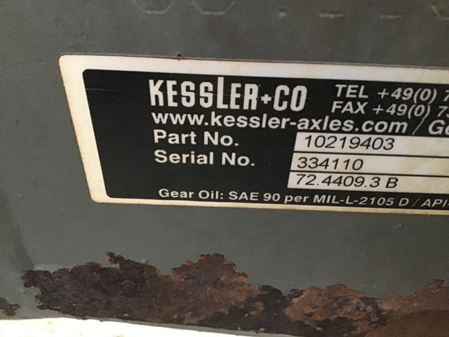 Axle and parts Liebherr Rearaxle: picture 8