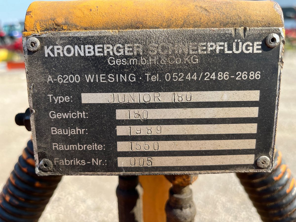 Kronberger Junior 180 - Snow plough for Municipal/ Special vehicle: picture 5 Kronberger Junior 180 - Snow plough for Municipal/ Special vehicle: picture 5