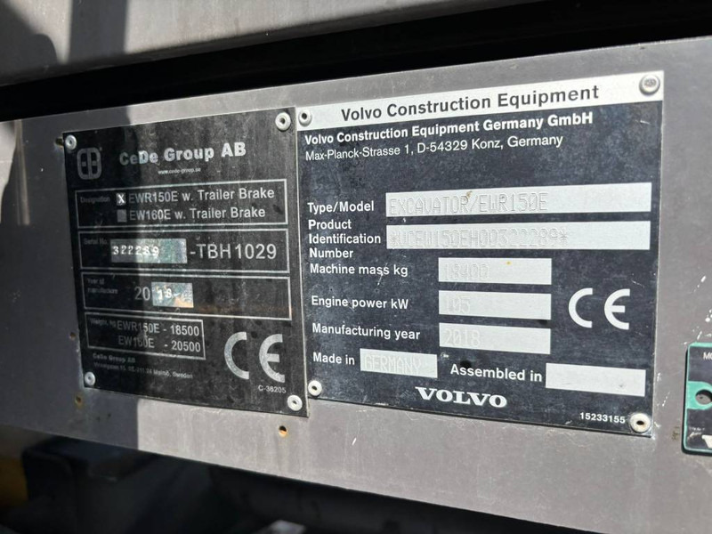 Volvo EWR 150 E - Wheel excavator: picture 5 Volvo EWR 150 E - Wheel excavator: picture 5