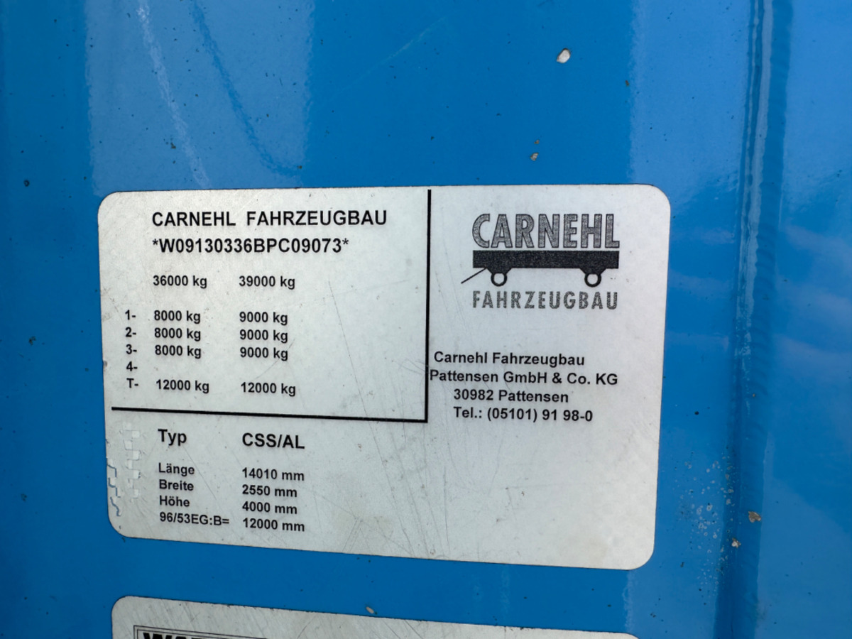 CARNEHL CSS/AL 93m3 - Closed box semi-trailer: picture 3 CARNEHL CSS/AL 93m3 - Closed box semi-trailer: picture 3