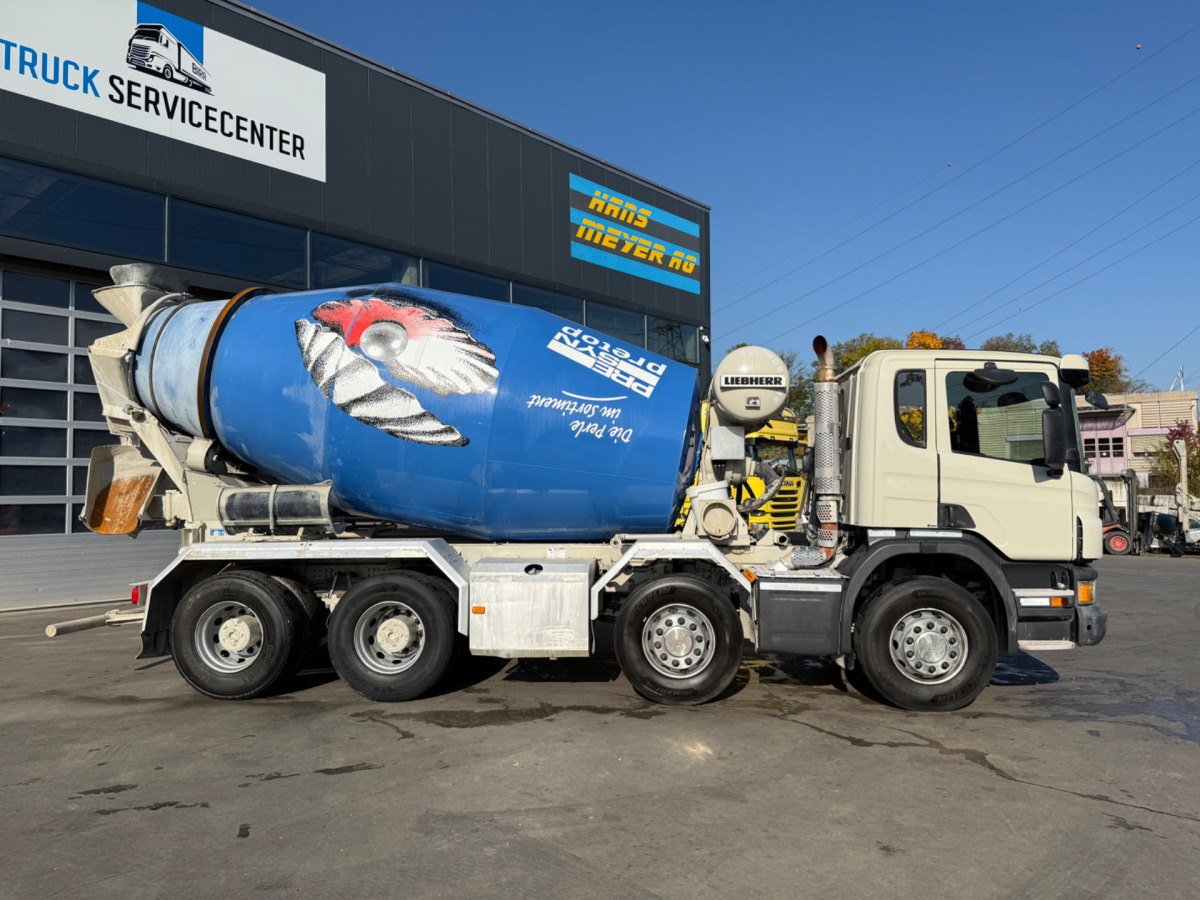 SCANIA P410 8x4 Liebherr 9m3 - Concrete mixer truck: picture 4 SCANIA P410 8x4 Liebherr 9m3 - Concrete mixer truck: picture 4