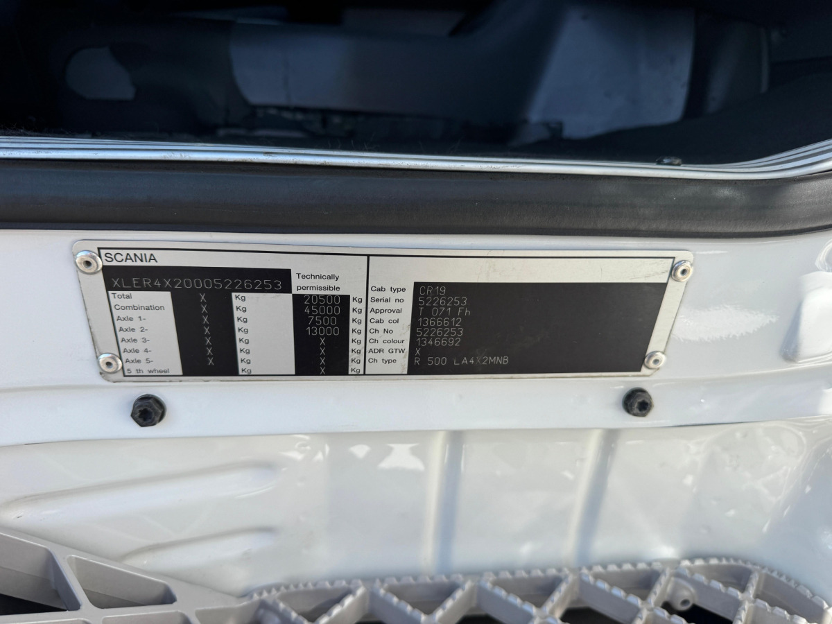 Tractor unit SCANIA R500 V8 4x2 ADR mit Hydraulikpumpe: picture 10