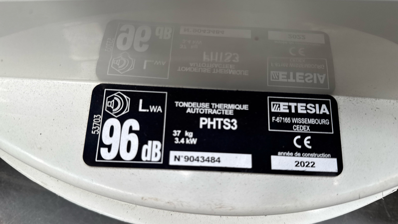 ETESIA PRO 46 PHTS3 - Construction equipment: picture 5 ETESIA PRO 46 PHTS3 - Construction equipment: picture 5