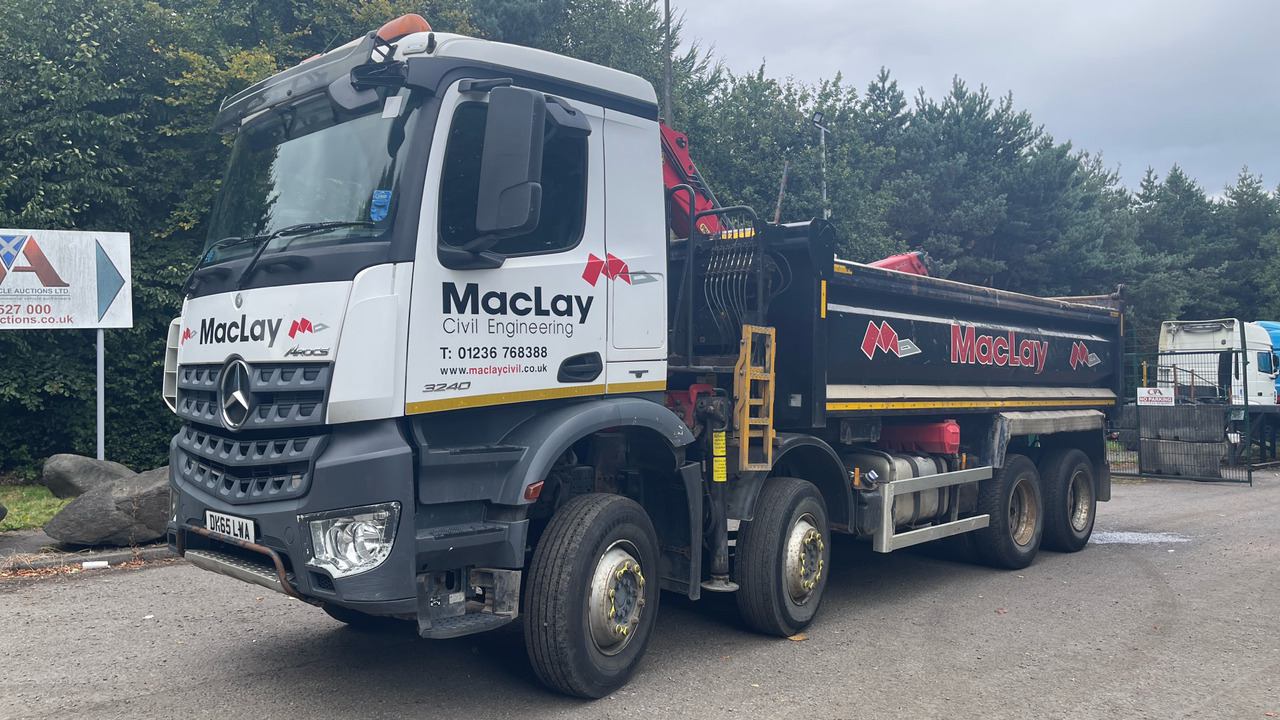MERCEDES-BENZ AROCS 3240 - Tipper, Crane truck: picture 2 MERCEDES-BENZ AROCS 3240 - Tipper, Crane truck: picture 2