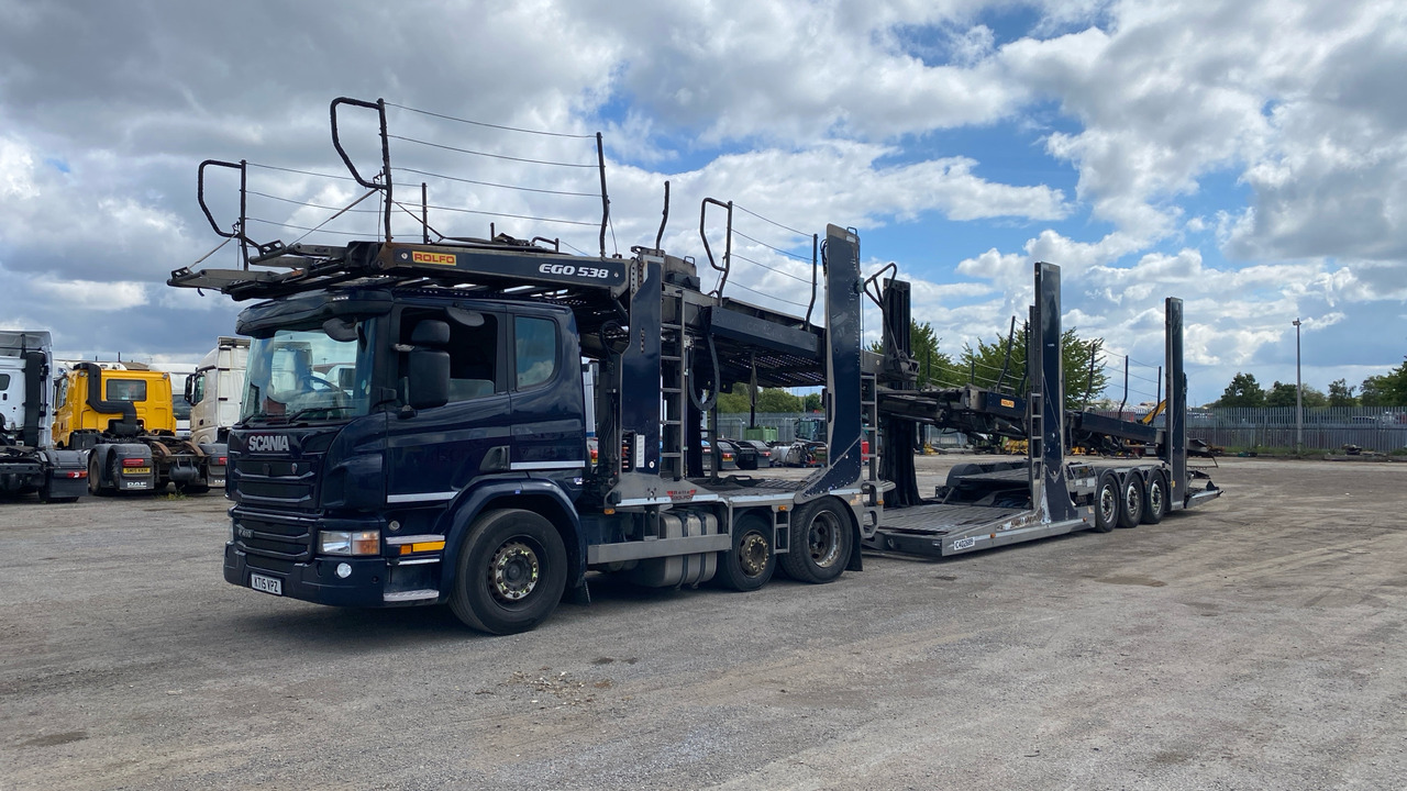SCANIA P 410 - Autotransporter truck: picture 2 SCANIA P 410 - Autotransporter truck: picture 2
