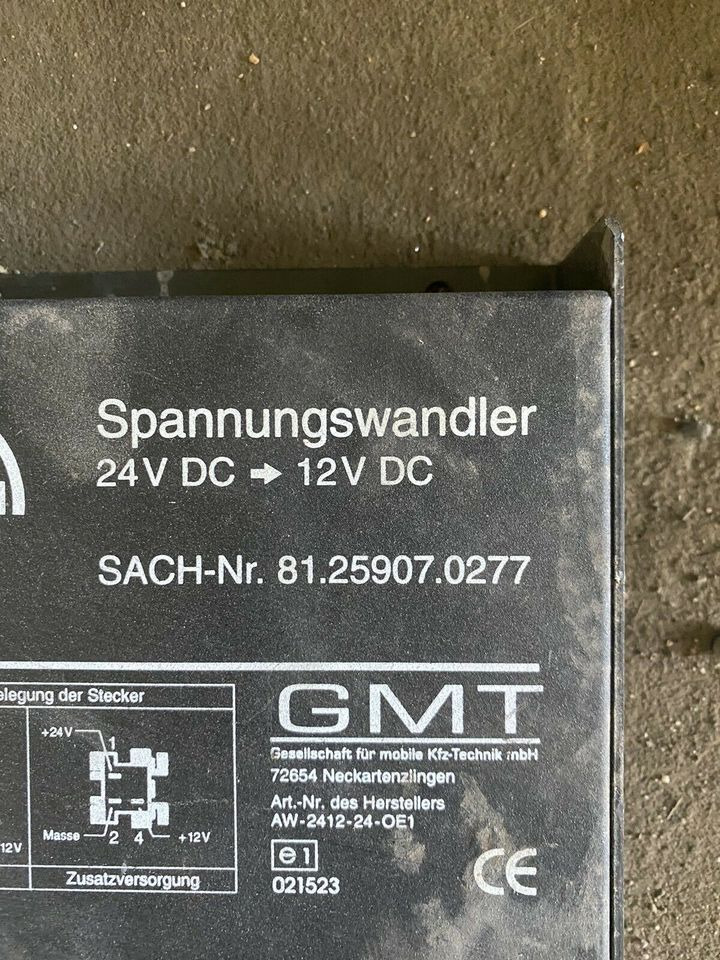 Spannungswandler Konverter 24V 12V MAN TGA 81259070277 - Electrical system for Truck: picture 2 Spannungswandler Konverter 24V 12V MAN TGA 81259070277 - Electrical system for Truck: picture 2