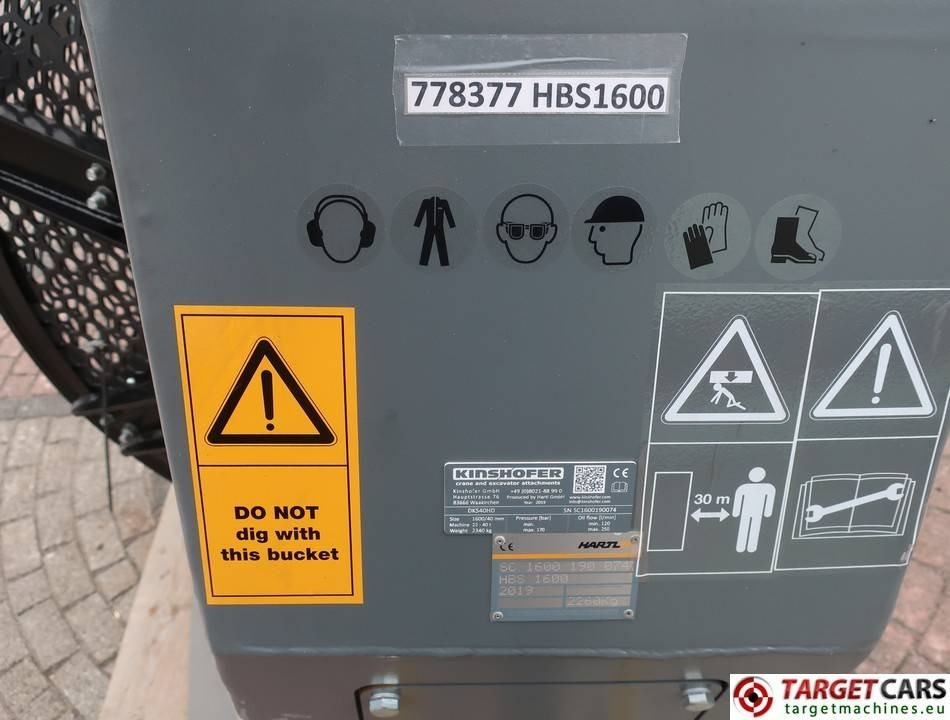 New Sorting bucket Hartl HBS 1600 Screening DKS40HD Bucket 160cm 22~40T NEW: picture 16