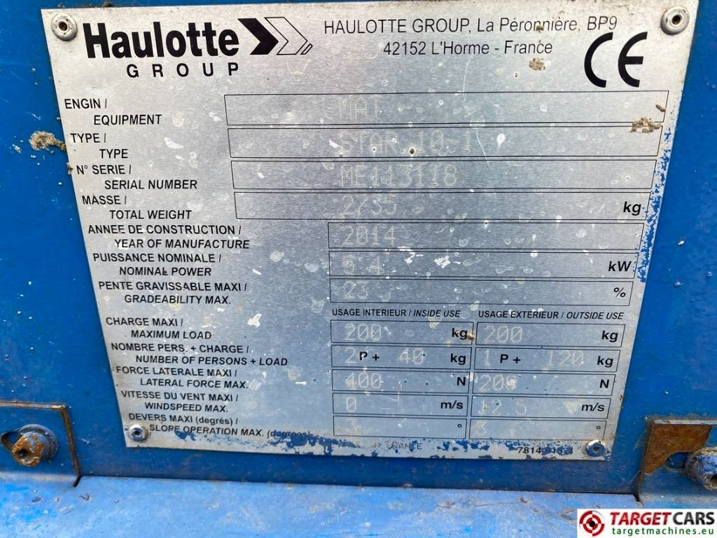Vertical mast lift Haulotte Star 10 Electric Vertical Mast Work Lift 1000cm: picture 10