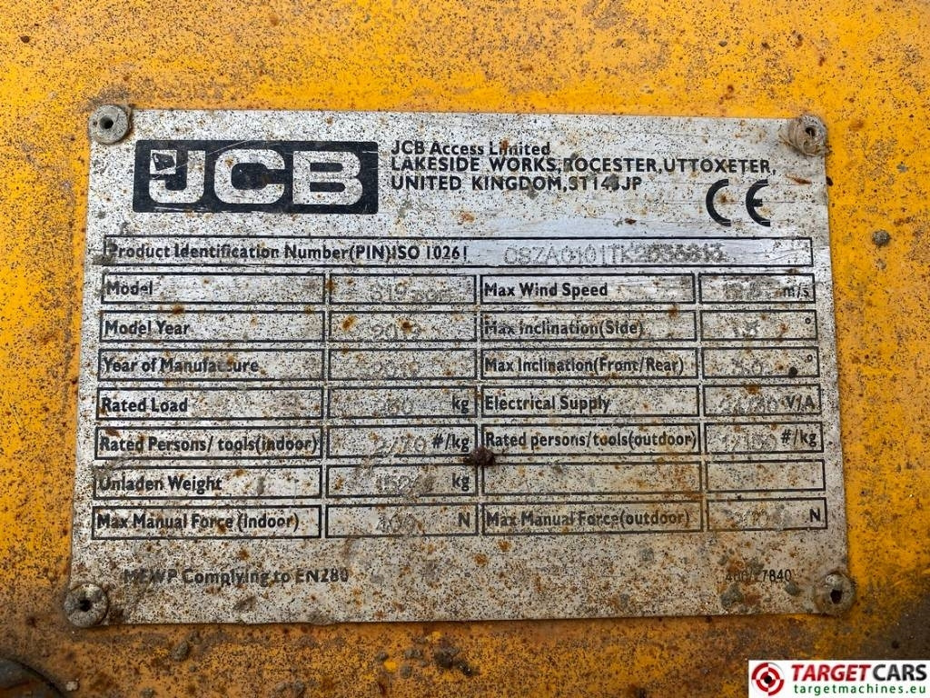 Scissor lift JCB S1930E Electric Scissor Work Lift 780cm: picture 10