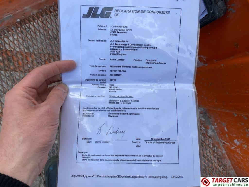 Vertical mast lift JLG Toucan 12E+ Plus Vertical Mast Work Lift 1265cm: picture 37