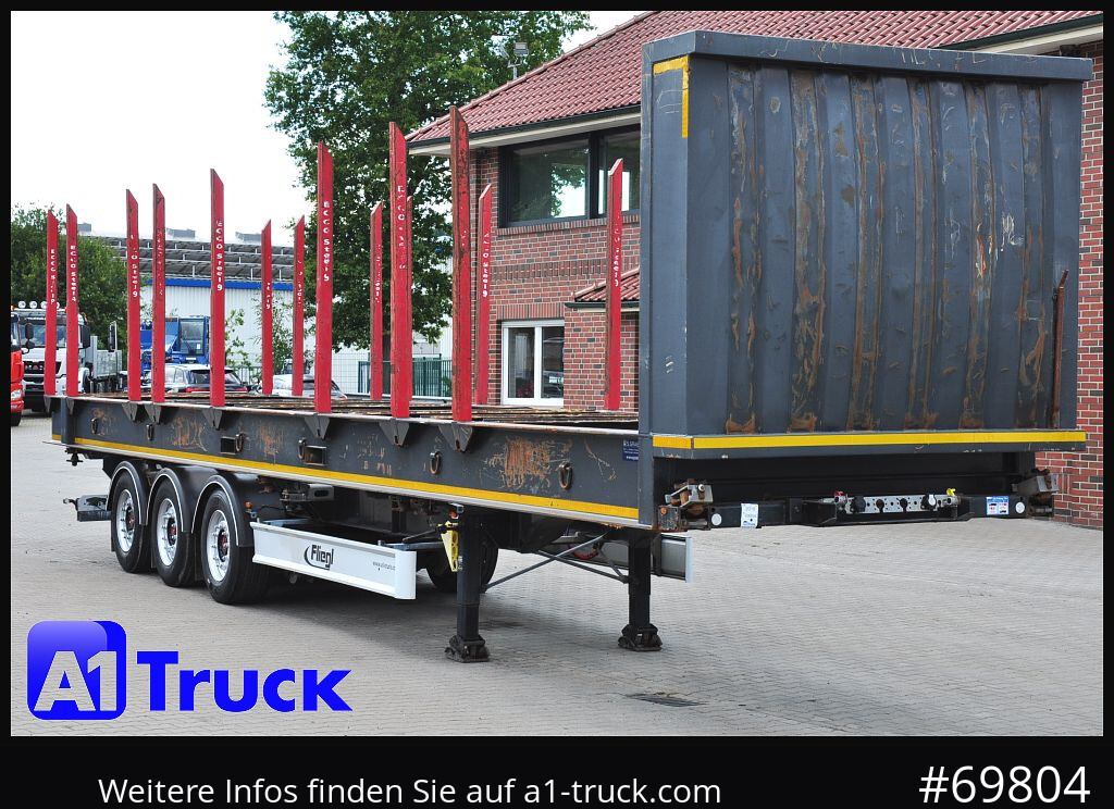 FLIEGL SDS01, Langholz, Containeraufbau, Liftachse, - Log semi-trailer: picture 1 FLIEGL SDS01, Langholz, Containeraufbau, Liftachse, - Log semi-trailer: picture 1