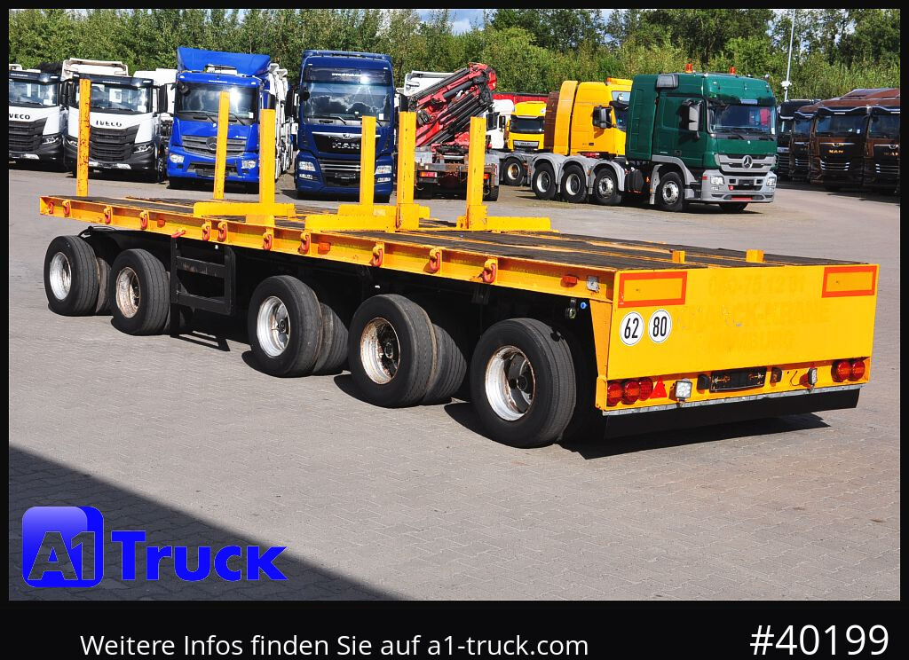 Low loader trailer for transportation of heavy machinery GOLDHOFER 5 achs  Ballast, Lenkachse, 50to., Schwerlast,: picture 11