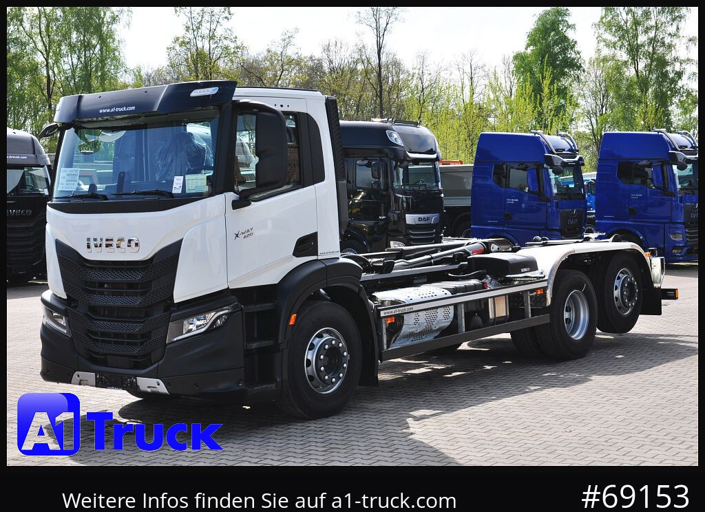 New Hook lift truck IVECO X-Way AD 420 Hiab 21S59 Lenk- Liftachse,: picture 13