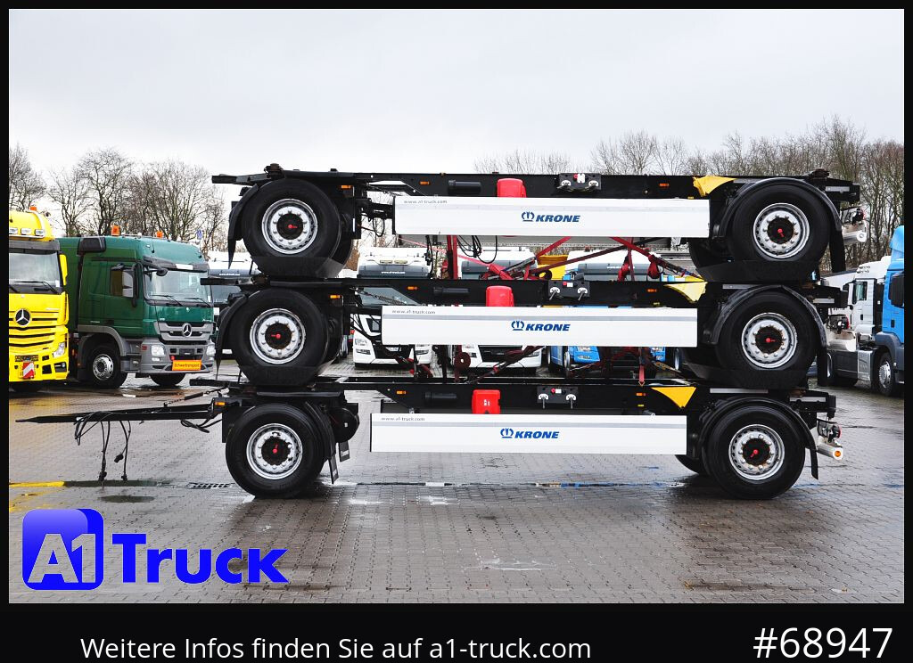 Container transporter/ Swap body trailer KRONE 3 er Paket Standard BDF, Bj  2017  SAF Achse: picture 13