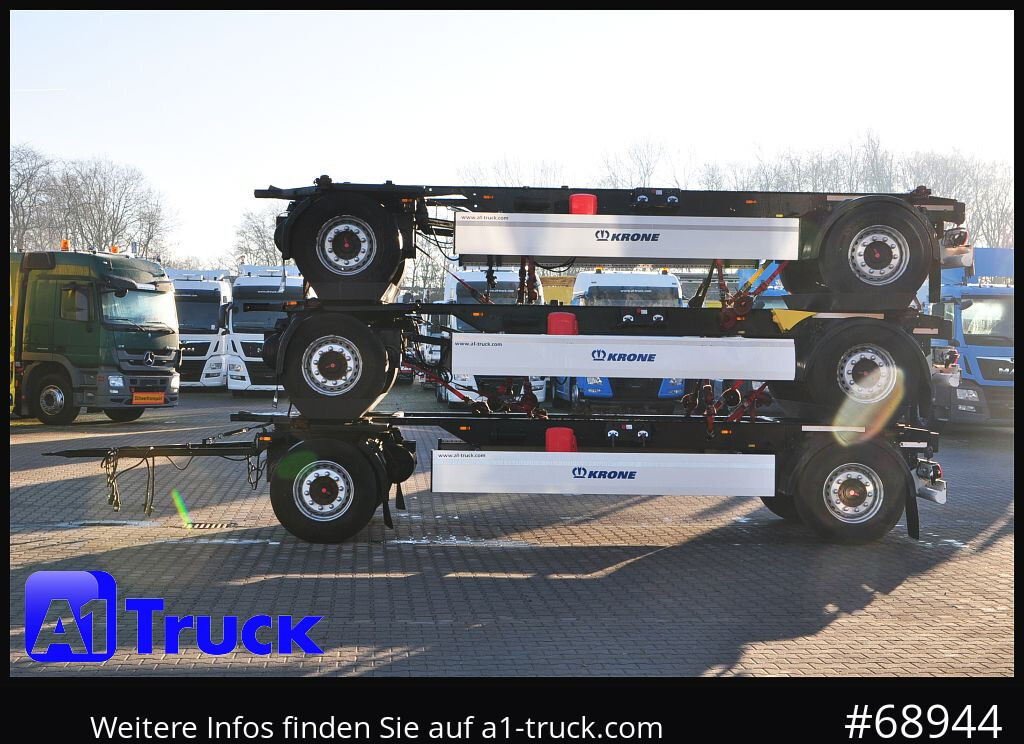 Container transporter/ Swap body trailer KRONE 3 er Paket Standard BDF, Bj  2017  SAF Achse: picture 14