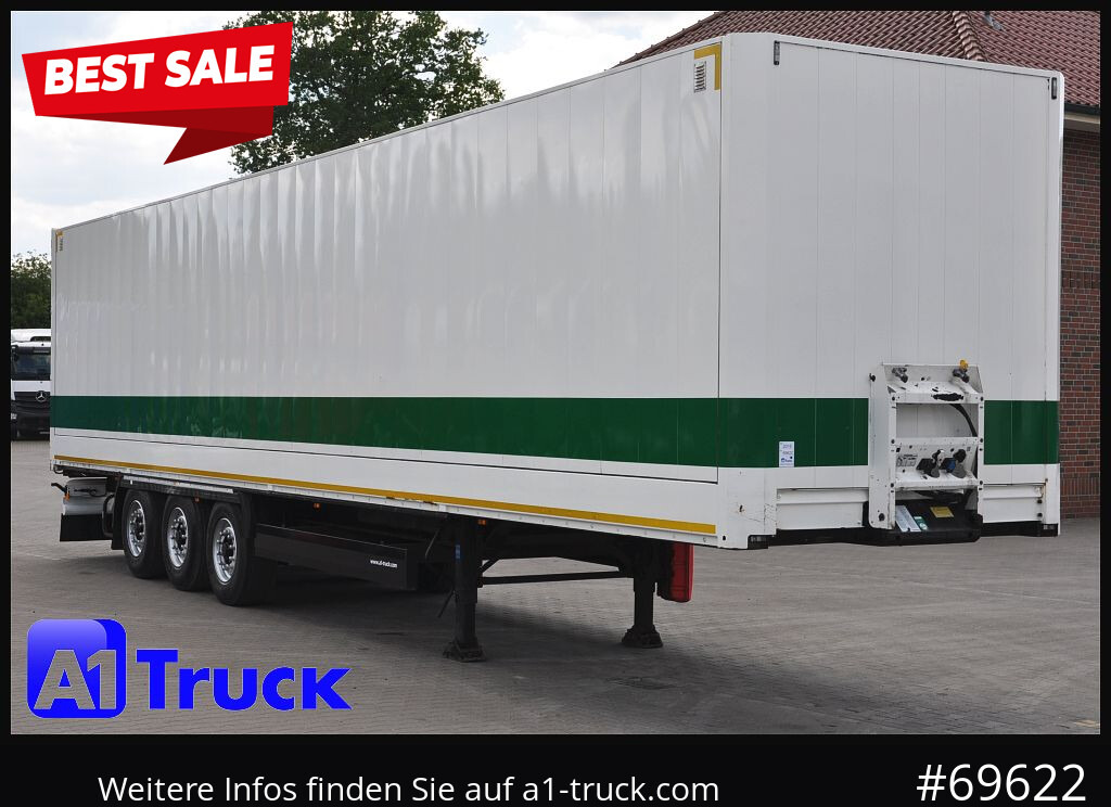 Closed box semi-trailer KRONE SDK 27, Koffer, 1 Vorbesitzer, Doppelstock: picture 1