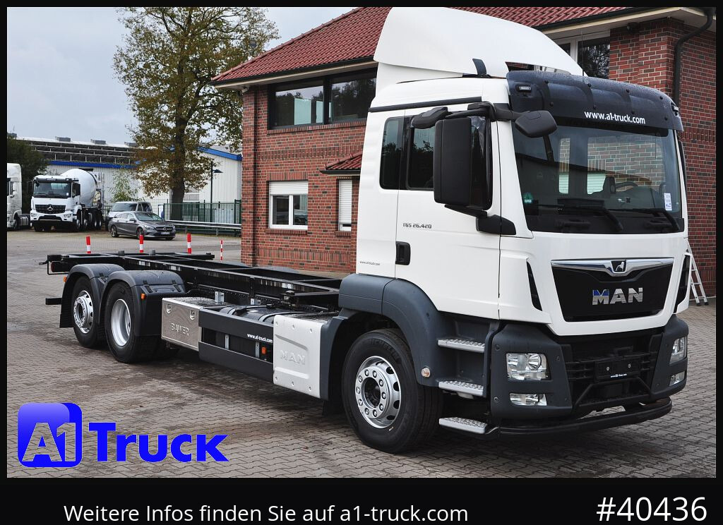 MAN TGS 26.420 Steering Axle, Intarder Stapler Lenkachse, - Container transporter/ Swap body truck: picture 1 MAN TGS 26.420 Steering Axle, Intarder Stapler Lenkachse, - Container transporter/ Swap body truck: picture 1