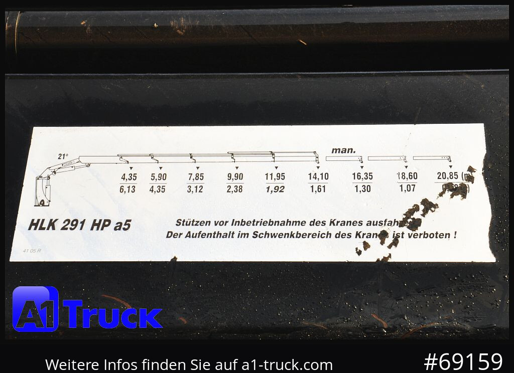 MERCEDES-BENZ Actros 1844 MP3, Kran MKG 291 HP 5+3 Funk, TÜV 06/2026 - Crane truck: picture 2 MERCEDES-BENZ Actros 1844 MP3, Kran MKG 291 HP 5+3 Funk, TÜV 06/2026 - Crane truck: picture 2