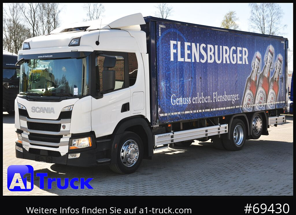 Beverage truck SCANIA P 320 P 6x2,, Getränke, Lenkachse, LBW: Dhollandia DHLM 30: picture 13