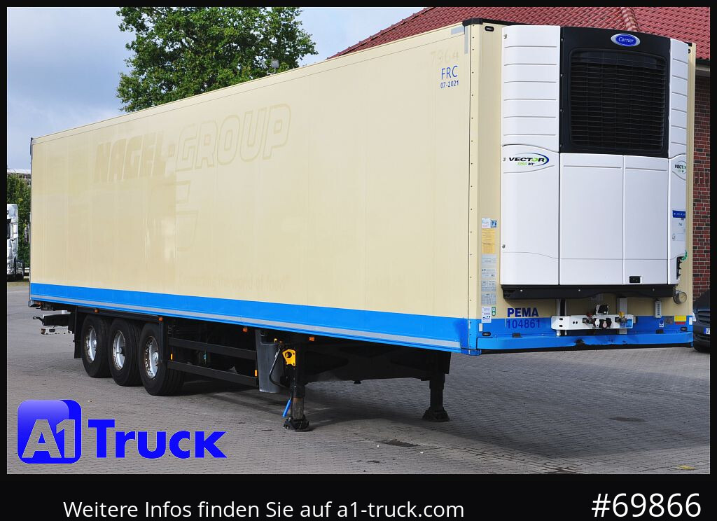 SCHMITZ SKO FP60, Carrier 1950 Mt. Doppelstock Lift, - Refrigerator semi-trailer: picture 1 SCHMITZ SKO FP60, Carrier 1950 Mt. Doppelstock Lift, - Refrigerator semi-trailer: picture 1