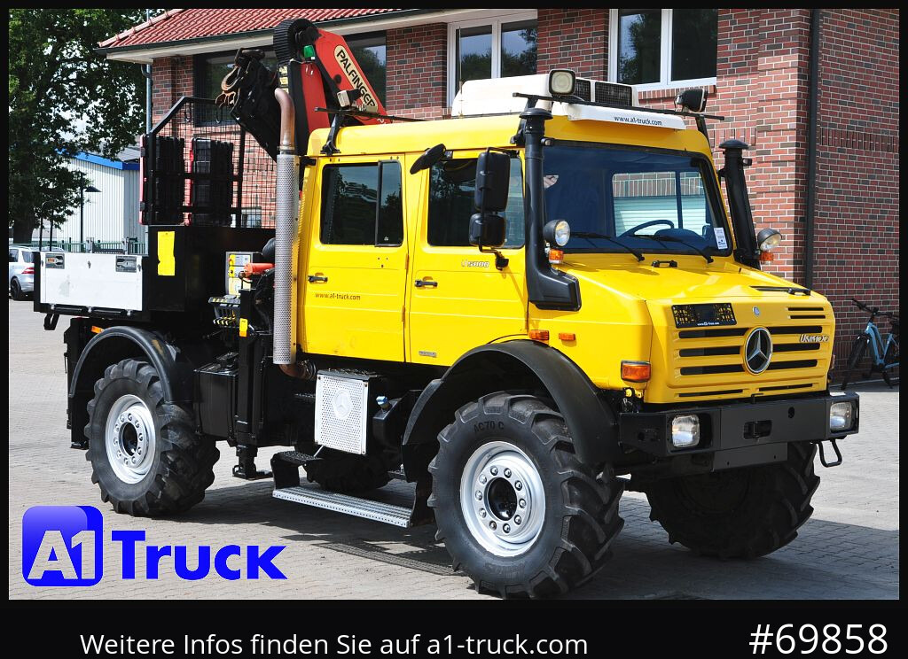 UNIMOG Unimog U 5000 437/45 Kran Doka 6 Sitze - Crane truck: picture 1 UNIMOG Unimog U 5000 437/45 Kran Doka 6 Sitze - Crane truck: picture 1