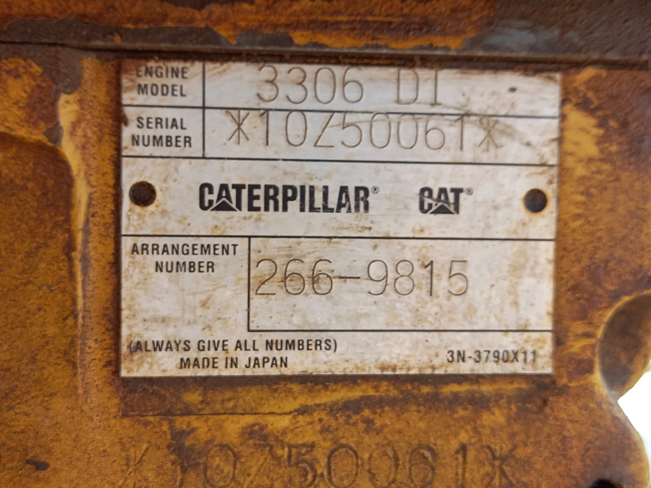 Caterpillar 3306 DI MOTORE 3306 DI - REVISIONATO - Engine and parts for Construction machinery: picture 2 Caterpillar 3306 DI MOTORE 3306 DI - REVISIONATO - Engine and parts for Construction machinery: picture 2