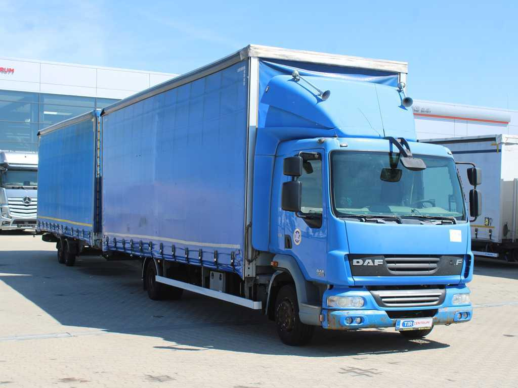 DAF FA LF 45, EURO 5, TYRES 80% + AGADOS TRAILER - Curtainsider truck: picture 3 DAF FA LF 45, EURO 5, TYRES 80% + AGADOS TRAILER - Curtainsider truck: picture 3