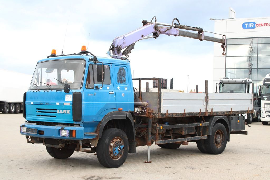 LIAZ 18.23,CRANE NJ SR-70 PT,BEACONS - Dropside/ Flatbed truck, Crane truck: picture 1 LIAZ 18.23,CRANE NJ SR-70 PT,BEACONS - Dropside/ Flatbed truck, Crane truck: picture 1