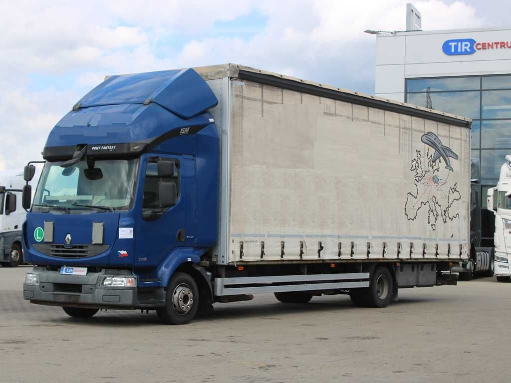 Renault MIDLUM 220.12, EURO 5, TAIL LIFT - Curtainsider truck: picture 1 Renault MIDLUM 220.12, EURO 5, TAIL LIFT - Curtainsider truck: picture 1